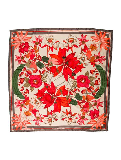 Hermes floral scarf pattern